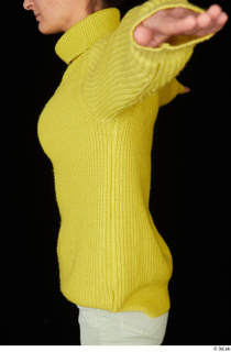Waja casual dressed upper body yellow sweater with turleneck 0003.jpg